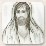 A Robed Jesus Drink Coaster