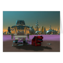 A Robot and His Dog Card