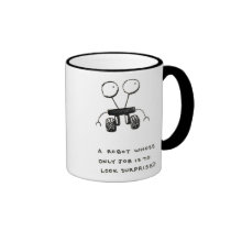 a robot whose only job is to look surprised mugs