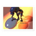 A robot's reflection posters