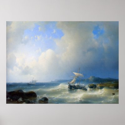 A Rocky Coast Poster by FineArtBoutique