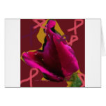 a rose for cansor greeting card