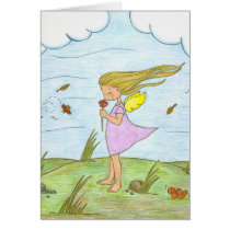 A Rose for Danielle, blank card.