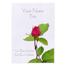 A Rose for You... Business Card Templates