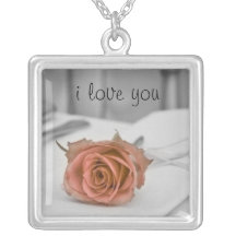 A rose for you, the one I love Custom Jewelry
