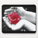 A Rose in the Hand 2 mousepads by Sky_Blue_Photography A Rose in the Hand 2 mousepads