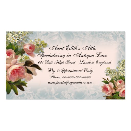 A Rose is a Rose, Business Cards (front side)