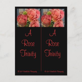 A Rose Trinity Bookmark Postcard postcard