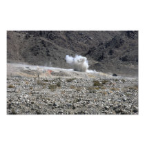 A round from an AT-4 small rocket launcher