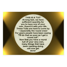 A Round Tuit ~ ATC Business Card Template