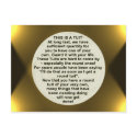 A Round Tuit ~ postcard