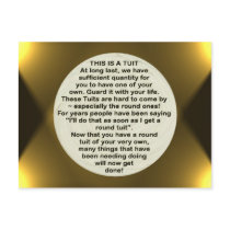 A Round Tuit ~ postcard by Andy2302 A Round Tuit ~ postcard