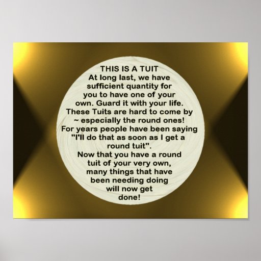 A Round Tuit ~ print | Zazzle