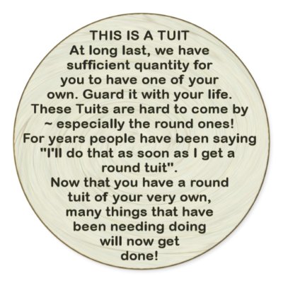 A Round Tuit ~ sticker by Andy2302