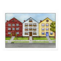 A Row Of Houses Print