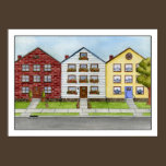 A Row Of Houses Print