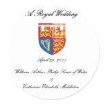 A Royal Wedding Round Stickers