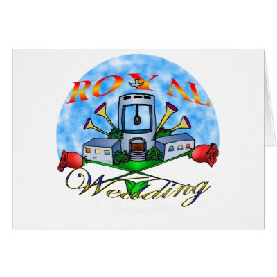 A Royal Wedding with Blessing & Noose Greeting Card by MrJGoodsNgifts