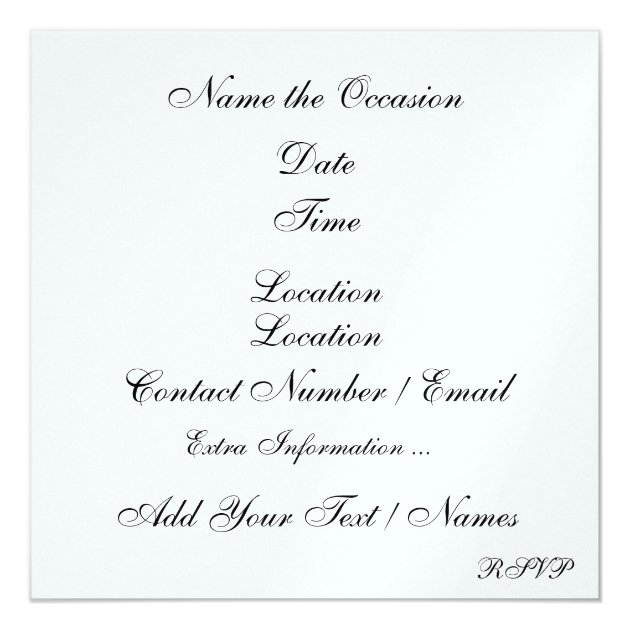 A Royally Elegant Event - SRF Invitation