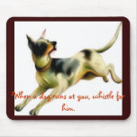 A running Dog Mouse Pads