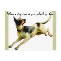 A running Dog postcards by qandjj A running Dog postcards