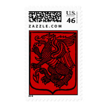 A Russian Dragon Postage Stamp