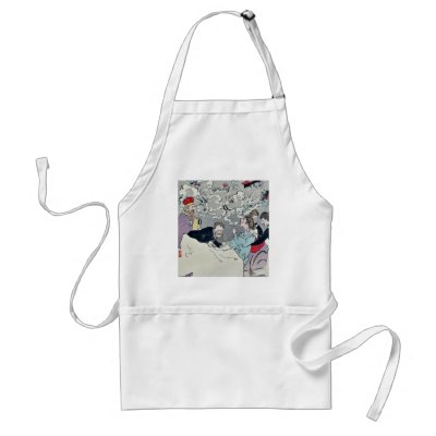 A Russian woman having a nightmare by Kobayashi,Ki Apron by hokusai_art