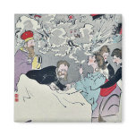 A Russian woman having a nightmare by Kobayashi,Ki Fridge Magnet