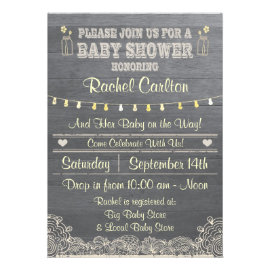 A Rustic Mason Jar Baby Shower Invitation Invitations