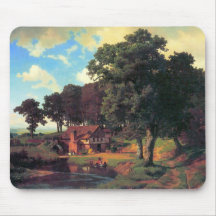 A rustic mill by Bierstadt Mousepad