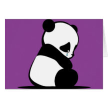 A Sad Panda Card