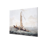 A Sailing Canoe of Otaheite Canvas Prints