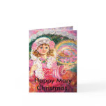 A saint paulia fairy., Happy Mary Christmas. cards