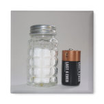 A Salt and Battery Refrigerator Magnets