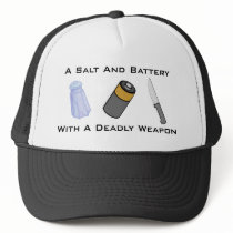 A Salt And Battery With A Deadly Weapon Mesh Hats