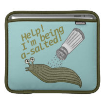 A Salted Slug Pun iPad Sleeve