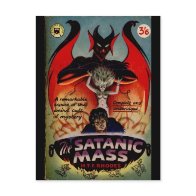 A Satanic Mass! Post Cards by spyderfyngers