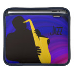 A saxophone player playing the jazz iPad sleeve