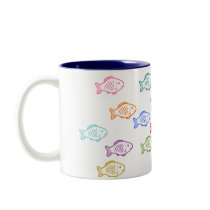 A School of Fish Doodle Art Mug mugs