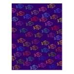 A School of Fish Doodle Art Postcard