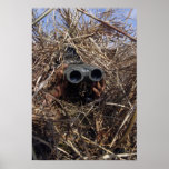 A scout observer practices observation techniqu