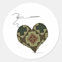 A Scrapper's Heart Round Sticker