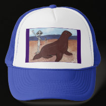 A Seal Friend Hat by Quantum_Art_Nerd A Seal Friend Hat