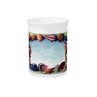 A Seashell Frame Beverage Pitcher
