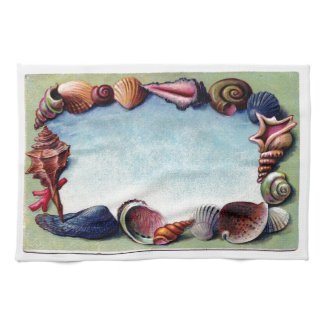 A Seashell Frame Hand Towels