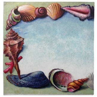 A Seashell Frame Napkins