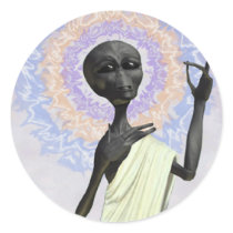 A Second Coming Round Sticker