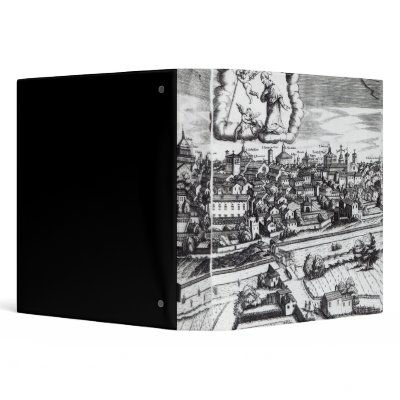 A Section of a Map of Milan, 1640 3 Ring Binder by bridgemanart