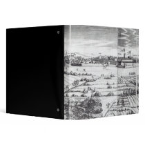 A Section of a Map of Milan, 1640 Vinyl Binders