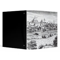 A Section of a Map of Milan, 1640 Vinyl Binder